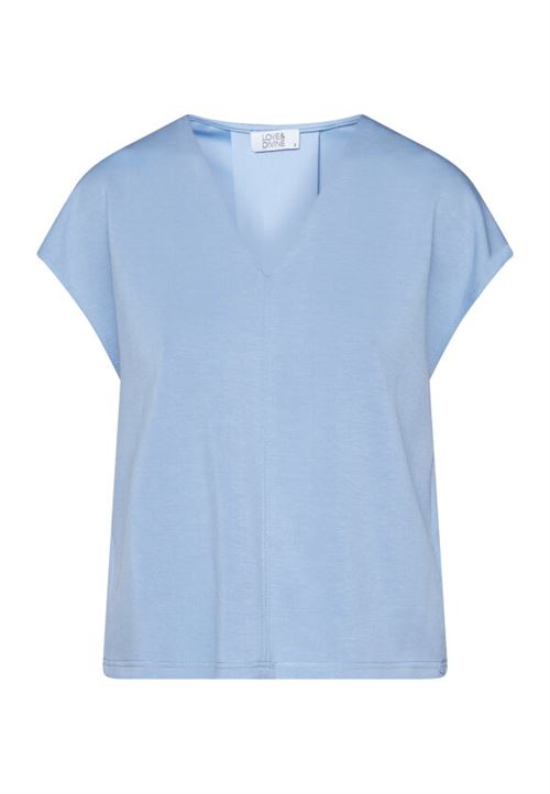 LOVE & DIVINE BLUSE, LOVE1371 BLOUSE, BLUE